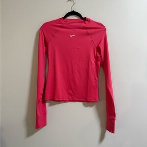 Nike Women's Hot Pink Long Sleeve Top